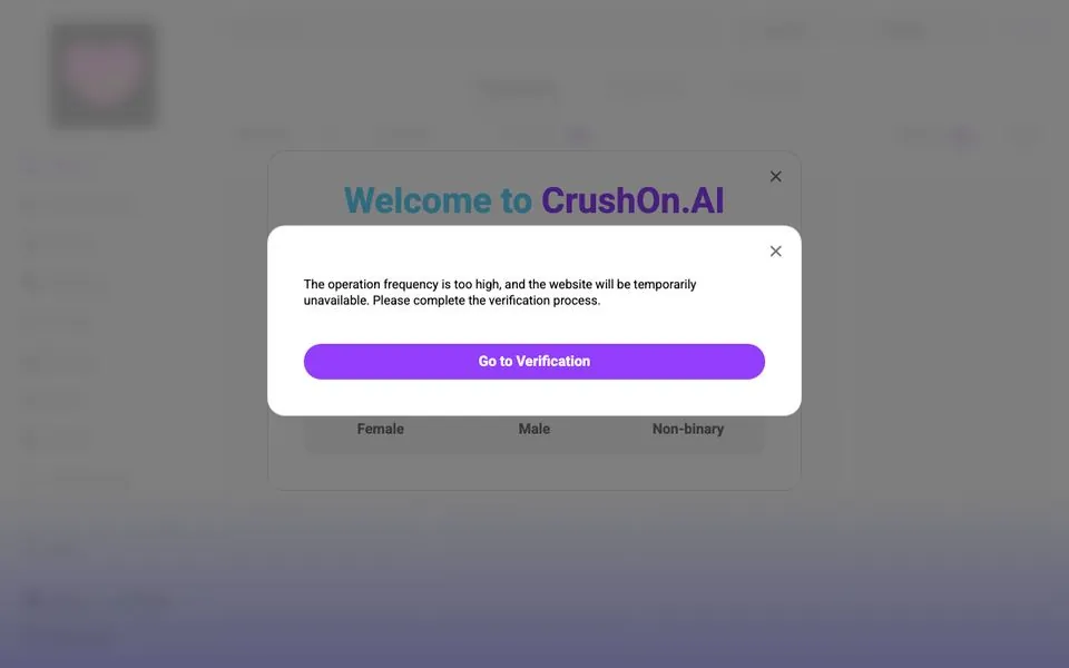 CrushOn.AI homepage screenshot