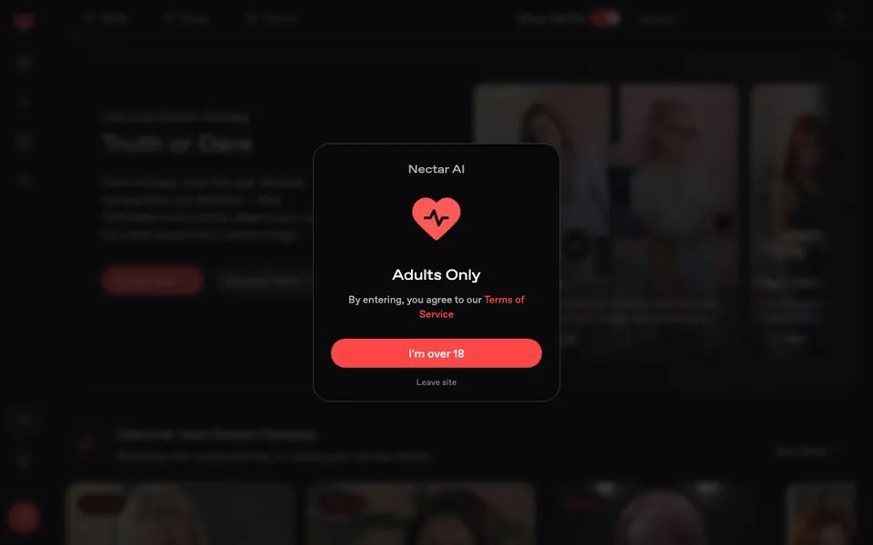 Nectar AI homepage screenshot